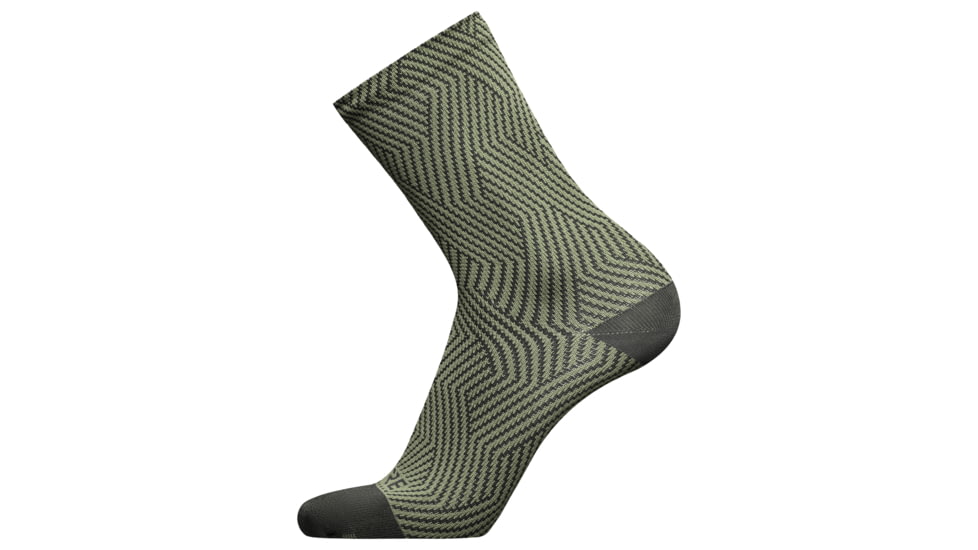 GOREWEAR C3 Mid Socks in Utility Green/Black 10.5-12 Moisture Wicking 69ED1688, 100227-BH99-XL