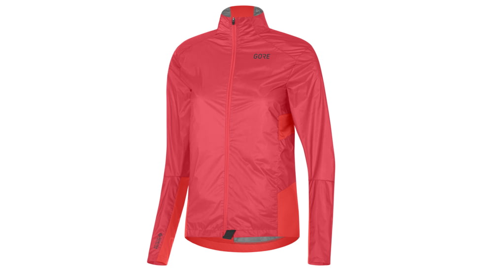 GOREWEAR Ambient Cycling Jacket Womens in Hibiscus Pink 2XS Slim fit Windproof A56B0386, 100734-AK00-34