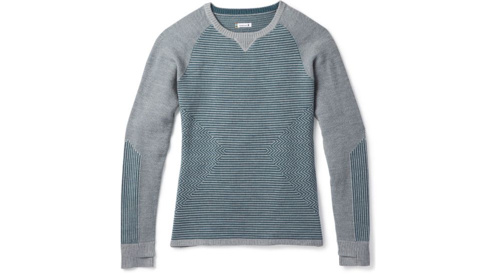 Smartwool Dacono Ski Sweater-Women's, Mediterranean Green H, Extra Large, SW000316A60-XL