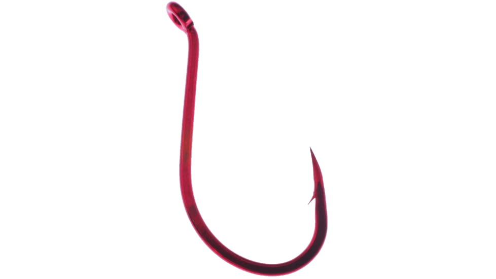 Daiichi Octopus Hook, Standard Point, Wide Gap Offset, Up Eye, Bleeding Bait Red, Size 2/0, 6 per Pack, D16Z-2/0