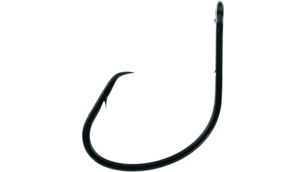 Daiichi Stopgap Circle Chunk Lite Hook, Non-Offset, Black Nickel, Size 5/0, 4 per Pack, D81Z-5/0