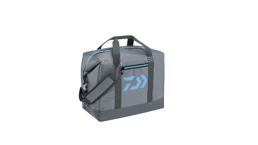 Daiwa D-Vec Soft Sided Cooler, 12 Pack, Grey, DCCS-12C-GRY