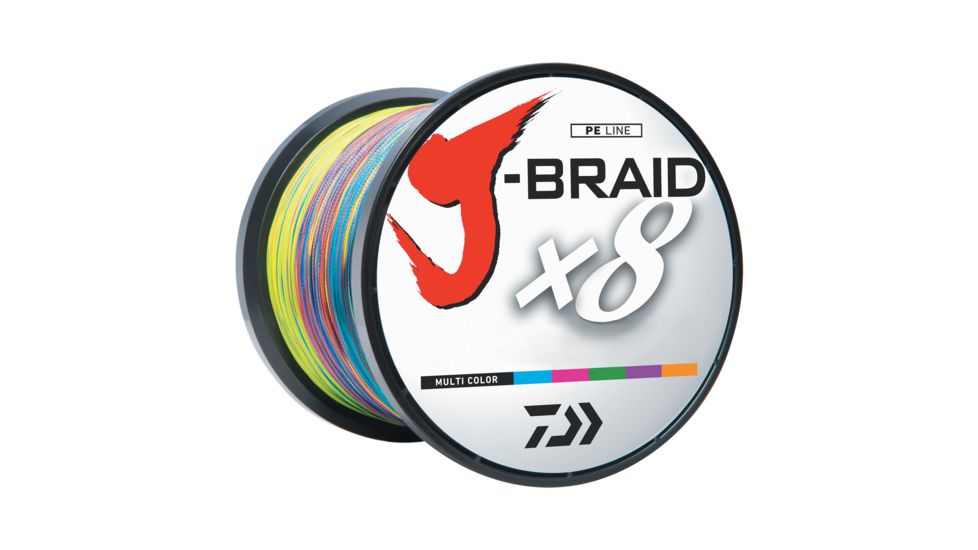 Daiwa J-Braid Multi-Color Fishing Line 1650 Yards 50lb Test 5001670