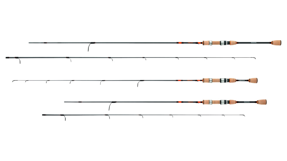 Daiwa Presso Ultra-Light Spinning Rod, 6ft, Ultra Light, Fast, 2 Pieces, PSO602ULFS