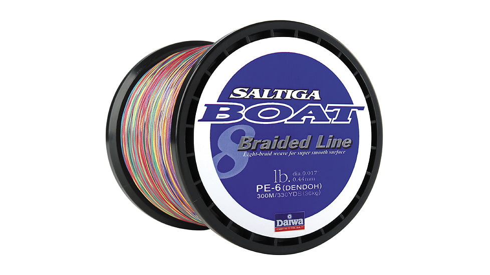 Daiwa Saltiga Boat Braided Line w/Bulk Spool, 100lb, 1800m, Multi-Color, SAB-B100LB