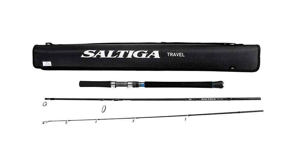 Daiwa Saltiga Saltwater Travel Spinning Rod, 7ft4, Medium Heavy, Fast, 3 Pieces, SATR743MHFS