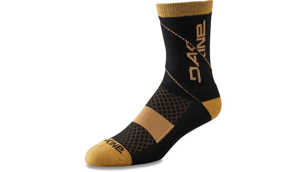 Dakine Berm Crew Sock, Black/Tan, Medium/Large, D.100.5554.028.ML