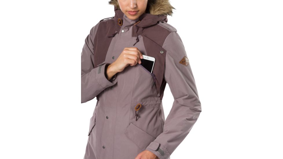 Dakine Brentwood Jacket - Womens, Shark / Amethyst, Large, 10001963-S/A-91M-L