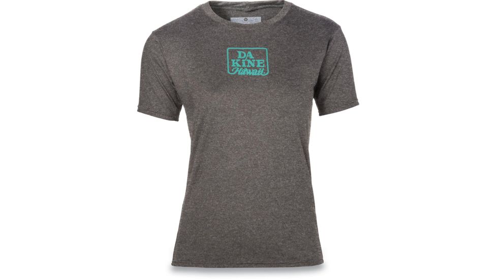 Dakine Dauntless Loose Fit Short Sleeve Rashguard - Women's-Charcoal Heather-X-Large