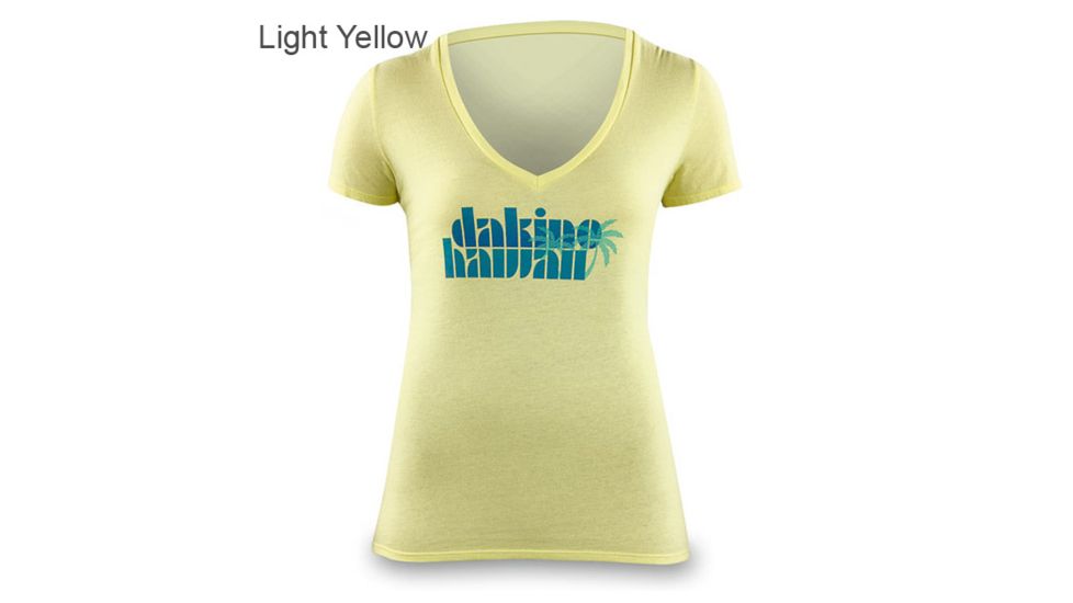 Dakine Hawaii Palm SS T-Shirt - Women's-Light Yellow-X-Large