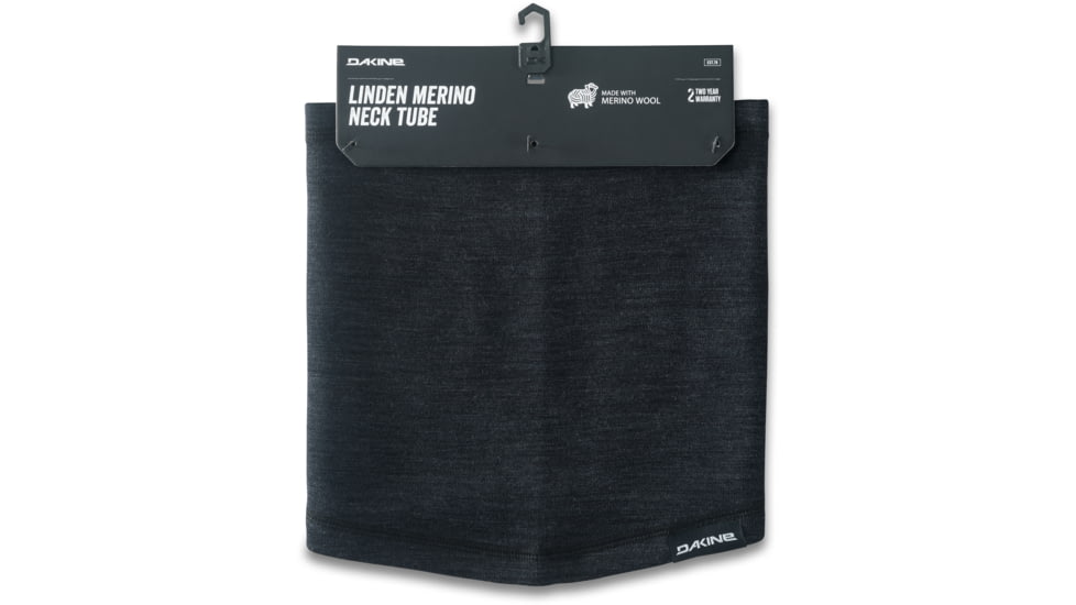 Dakine Linden Merino Neck Tube, Black, One Size, 10002098-BLACK-91M-OS