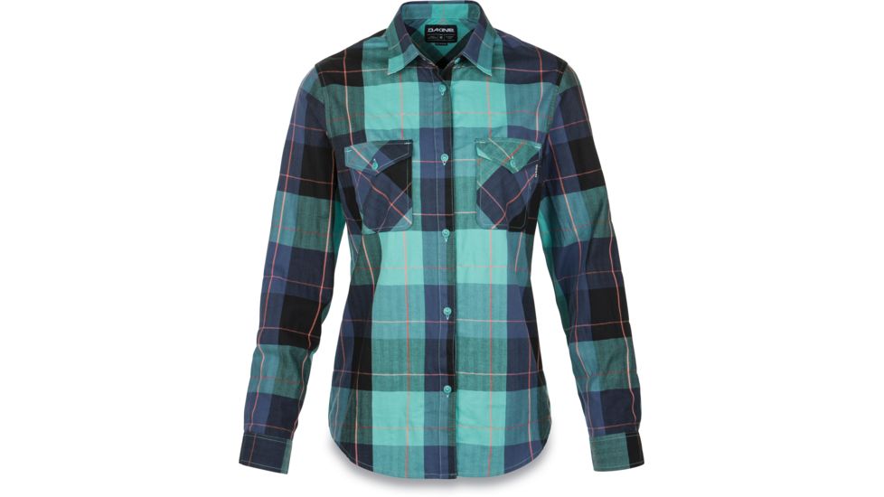 Dakine Nellie Boyfriend Flannel Shirt - Women's-Aquamarine-X-Small