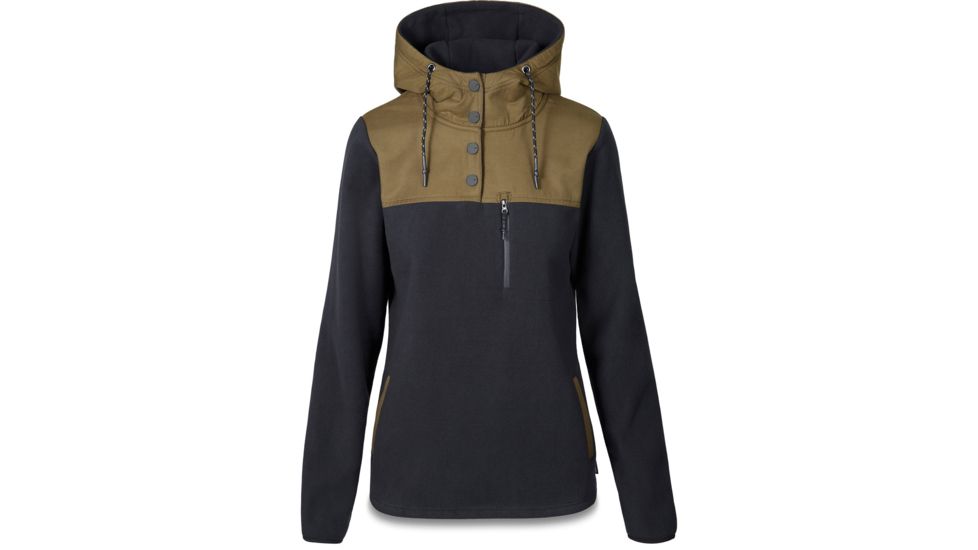Dakine Parker Fleece - Womens, Black / Dark Olive, L, 12556-BLIV-L