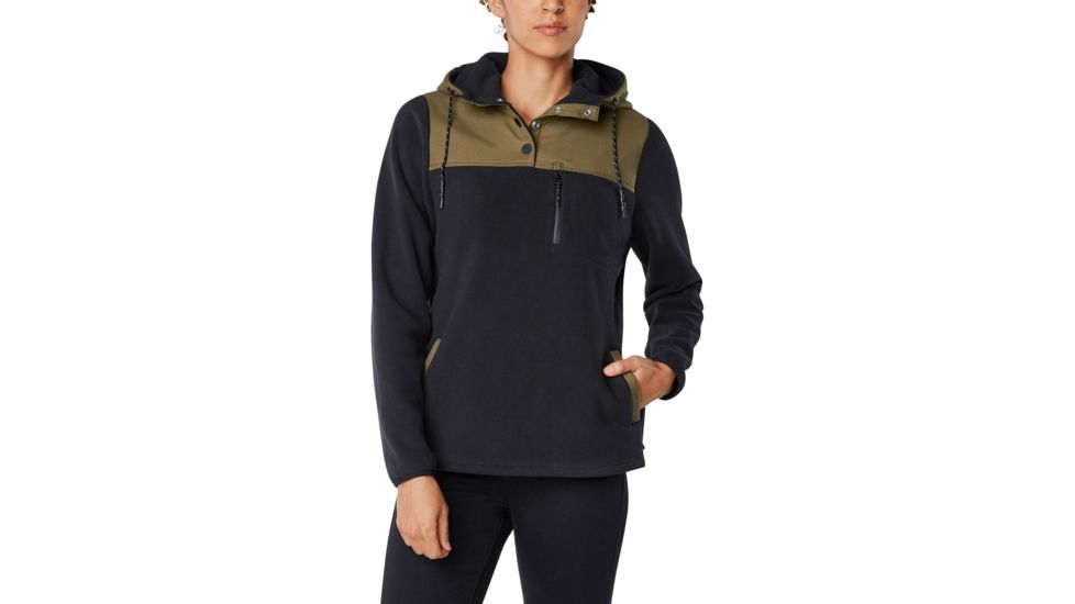 Dakine Parker Fleece - Womens, Black / Dark Olive, L, 12556-BLIV-L