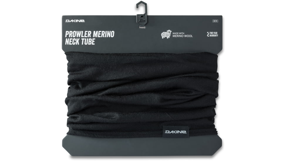 Dakine Prowler Merino Neck Tube, Black, One Size, 10002100-BLACK-91M-OS
