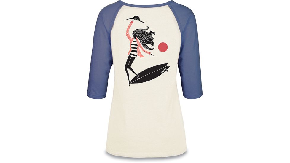 Dakine Rikki 3-4 Baseball Tee, HORIZON, XS, 10001628-OIZO-XS