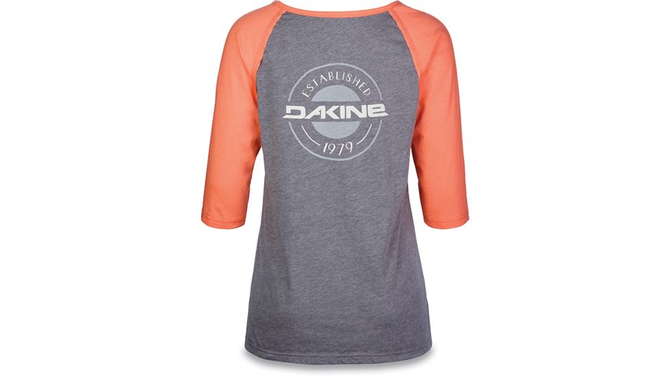 Dakine Rikki 3-4 Baseball Tee, WATERMELON, XL, 10001628-TEMELO-XL