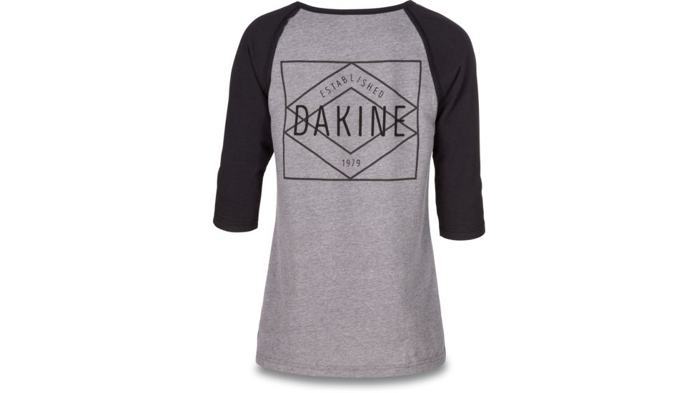 Dakine Rikki 3/4 Baseball Tee - Womens, Black, Extra Large, 10001628-BLACK-91M-XL
