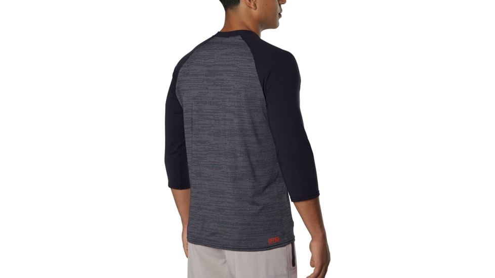 Dakine Roots Raglan Loose Fit 3/4 Sleeve - Mens, Black Heather, Medium, 10002311-BLKHEATHER-M