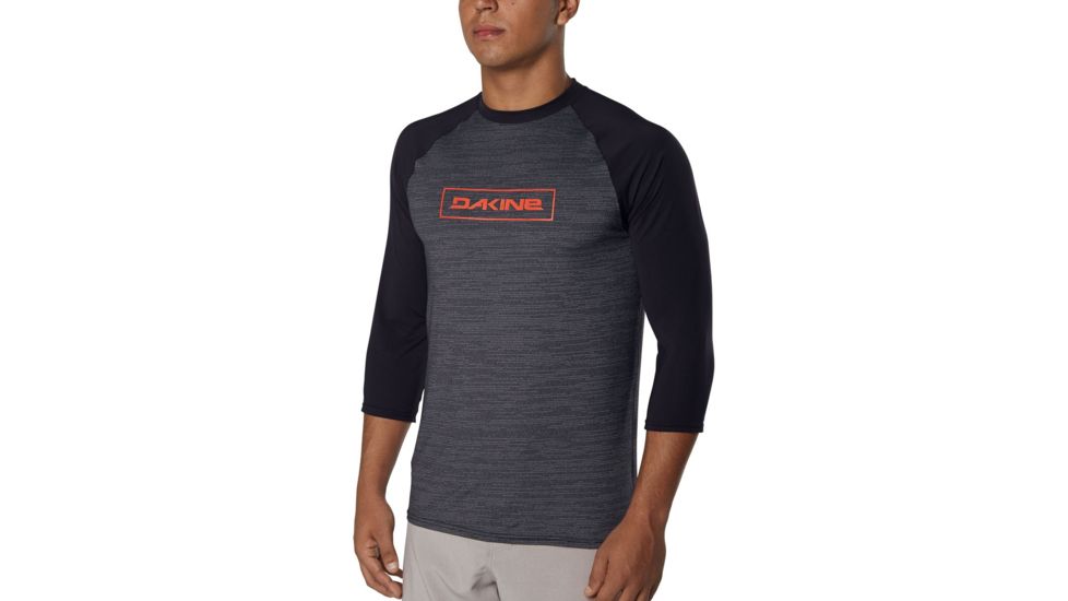 Dakine Roots Raglan Loose Fit 3/4 Sleeve - Mens, Black Heather, Medium, 10002311-BLKHEATHER-M