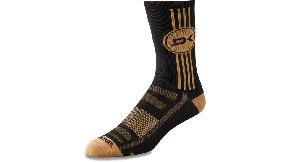 Dakine Singletrack Crew Sock, Black/Tan, Medium/Large, D.100.5556.028.ML