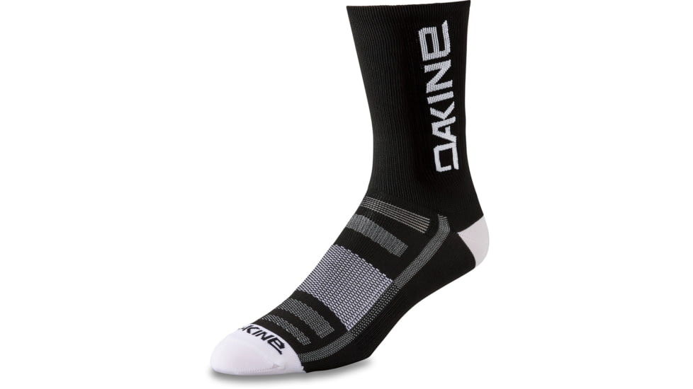 Dakine Singletrack Crew Sock, Black/White, Medium/Large, D.100.5556.060.ML