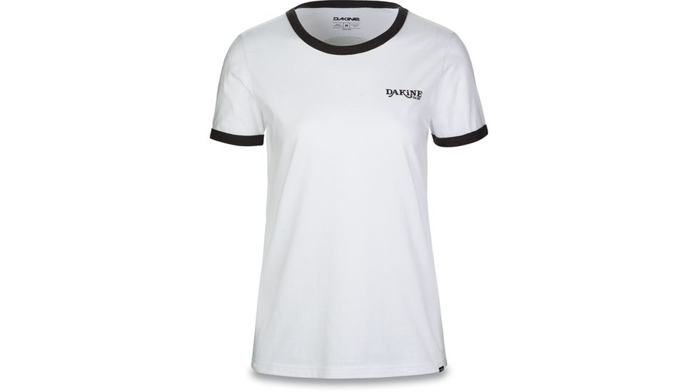 Dakine Stevie Ringer Tee, WHITE / BLACK, S, 10001370-IT/LK