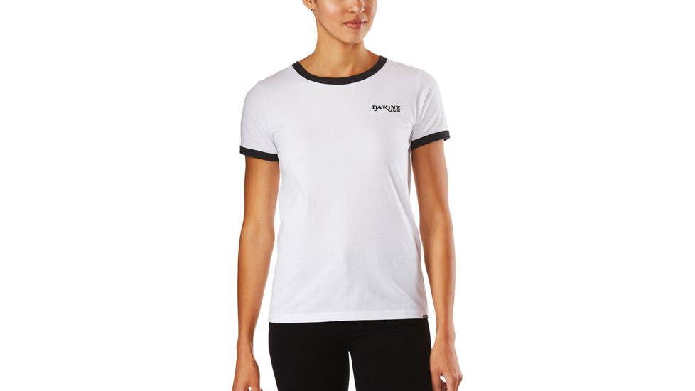 Dakine Stevie Ringer Tee, WHITE / BLACK, S, 10001370-IT/LK