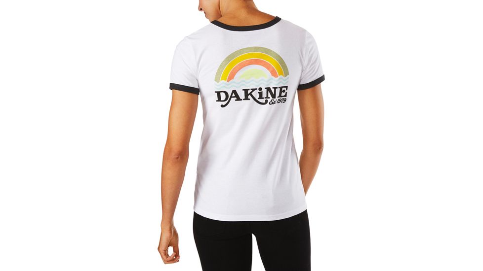 Dakine Stevie Ringer Tee, WHITE / BLACK, S, 10001370-IT/LK
