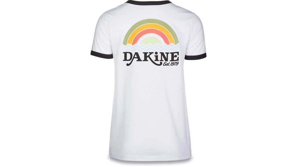 Dakine Stevie Ringer Tee, WHITE / BLACK, S, 10001370-IT/LK