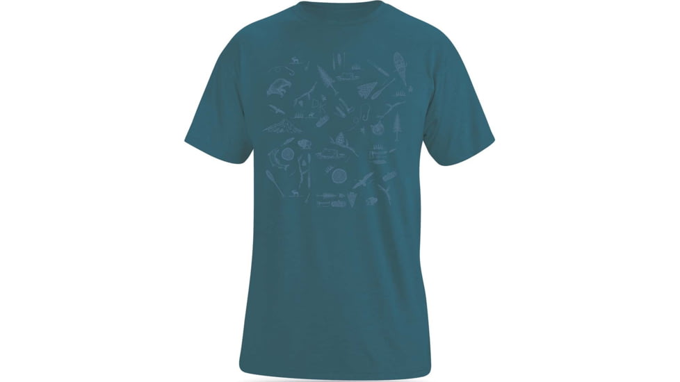 Dakine Tech-T Short Sleeve Shirt - Men's-Chill Blue Northwood-Small