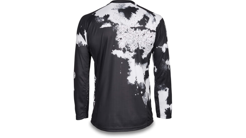 Dakine Thrillium Long Sleeve Jersey, Black / White, Small, 10002233-BLACK/WHIT-S