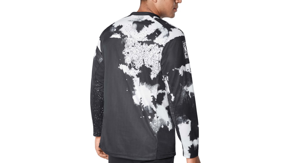 Dakine Thrillium Long Sleeve Jersey, Black / White, Small, 10002233-BLACK/WHIT-S