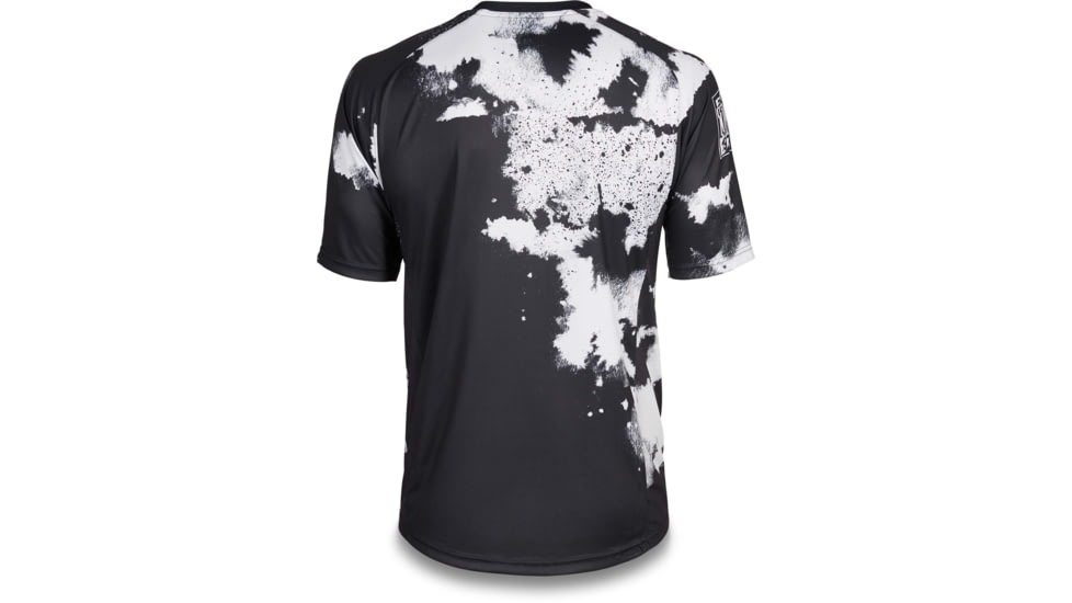 Dakine Thrillium Short Sleeve Jersey, Black / White, Small, 10002234-BLACK/WHIT-S