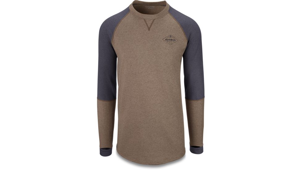 Dakine Union Mid Weight Crew - Mens, Tarmac / Black Heather, XL, 12516-TBLH-XL