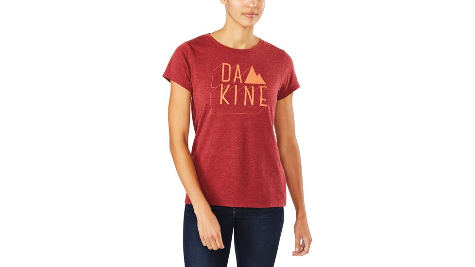 Dakine WomenS Da Mtn S-S Tech T, HEATHER BURGUNDY, XS, 10001872-ETE-XS