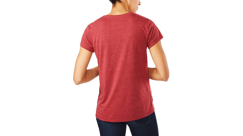 Dakine WomenS Da Mtn S-S Tech T, HEATHER BURGUNDY, XS, 10001872-ETE-XS