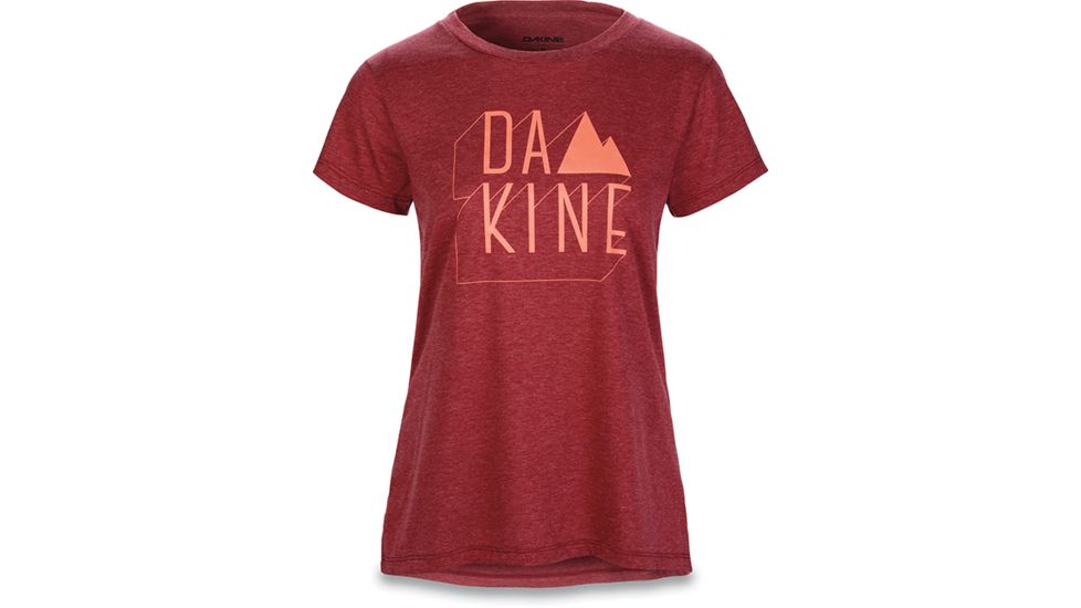 Dakine WomenS Da Mtn S-S Tech T, HEATHER BURGUNDY, XS, 10001872-ETE-XS