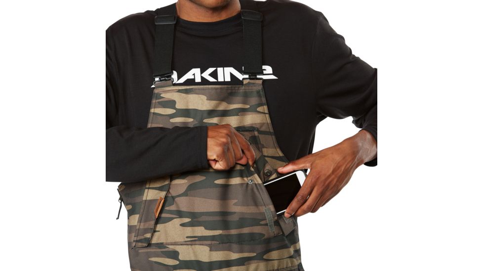 Dakine Wyeast Bib - Mens, Field Camo, Large, 10000637-FIELDCAMO-81M-L