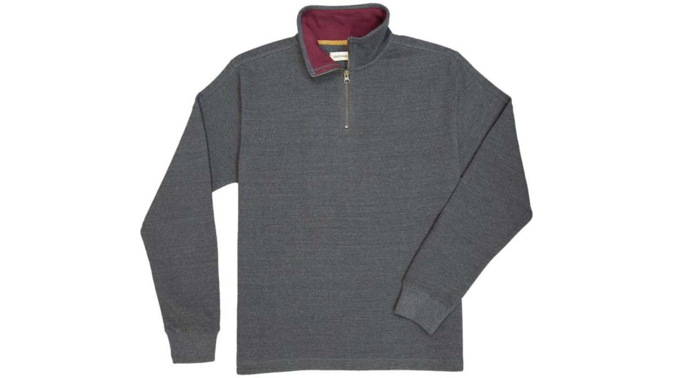 Dakota Grizzly Quinton Half Zip Flannel - Men's, Extra Large, Charcoal, D1201XL