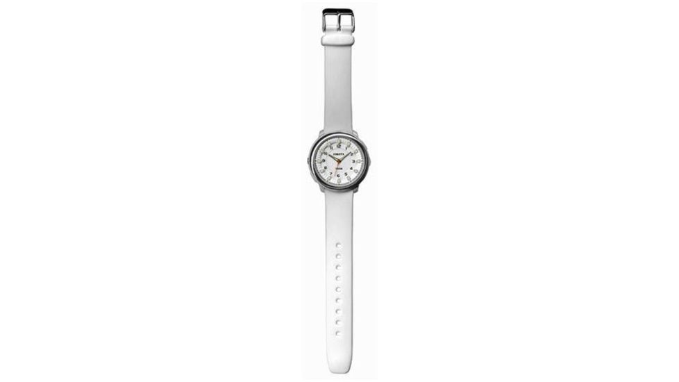 Dakota Watches Fashion Flashlight, White Dial, White PU Band 7442-1