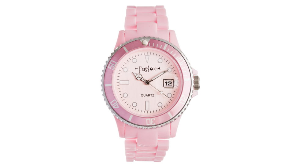 Dakota Watches Fusion Color Link, Light Pink Dial &amp; Plastic Link Band 3035-3