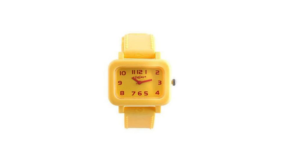 Dakota Watches Fusion TV, Yellow Dial &amp; PVC Band 5374-4