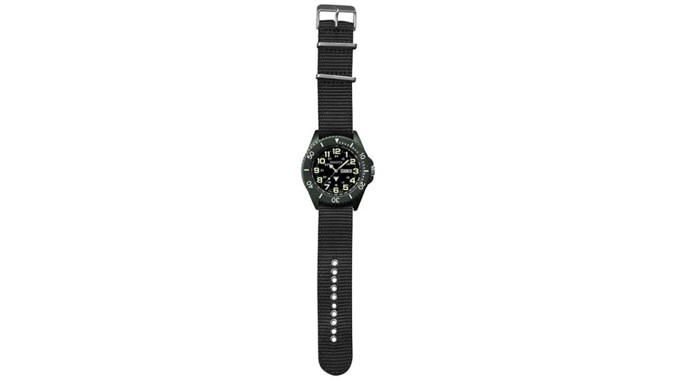 Dakota Watches Ion, Oversized, Black Dial, Black Nylon Strap 5687-9