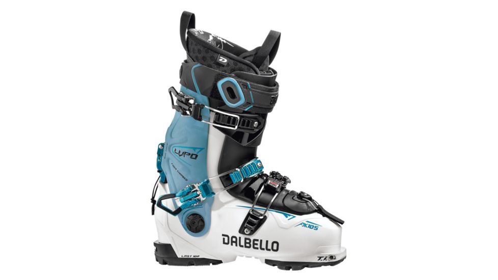 Dalbello Lupo Ax 105 Ski Boots - Women's, White/Blue Cyan, 265 D1907006.00.265