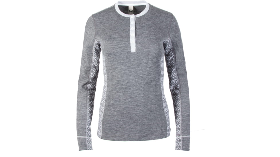 Dale of Norway Bykle Feminine Sweater - Women's-Smoke/White-Medium