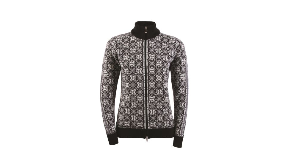 Dale of Norway Frida Feminine Jacket - Womens -Black/Off White-Large