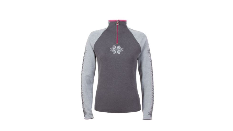 Dale of Norway Geilo Sweater - Womens, Metal Grey / Schiefer / Allium, Large, 82311-T-L