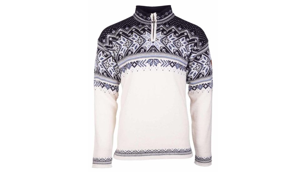 Dale of Norway Vail Sweater, Off White/Smoke/Midnight Navy/Navy/Blue Shadow, Extra Large, 90331-A-XL