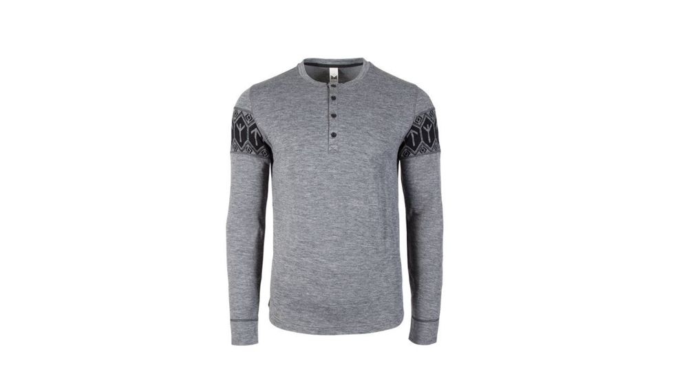 Dale of Norway Viking Basic Sweater - Mens, Smoke / Black, Large, 93511-E-L